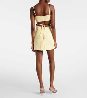 Abito corto Zilia con perle e cristalli | Costarellos