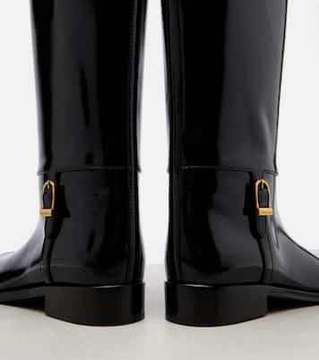 Julia leather knee-high boots | Saint Laurent