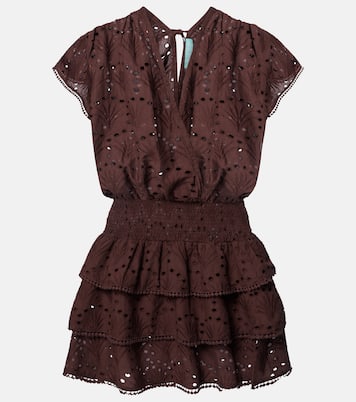 Broderie anglaise cotton minidress | Melissa Odabash