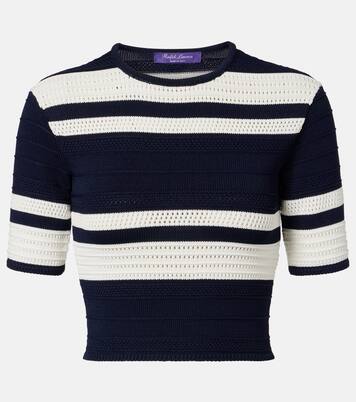Knitted striped crop top | Ralph Lauren Collection
