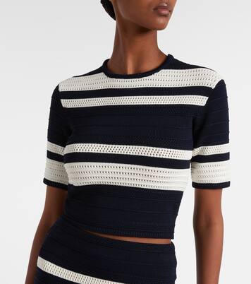 Knitted striped crop top | Ralph Lauren Collection