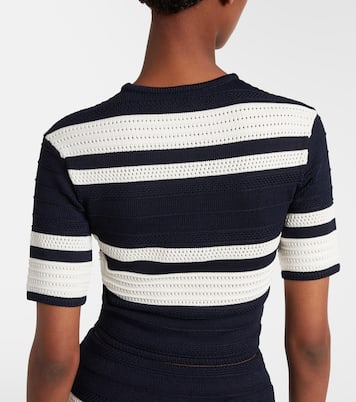 Knitted striped crop top | Ralph Lauren Collection