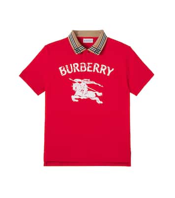 Burberry Check cotton polo shirt | Burberry Kids