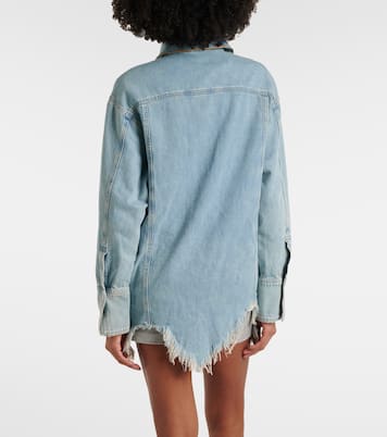 Besticktes Hemdjacke aus Denim | Blumarine