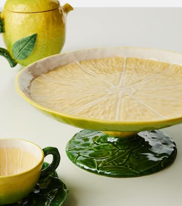 Lemon ceramic cake stand | Bordallo Pinheiro