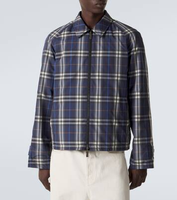 Burberry Check cotton blouson jacket | Burberry