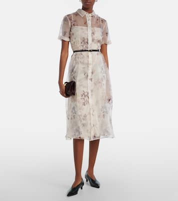 Abito midi Kiera in seta con stampa floreale | Altuzarra