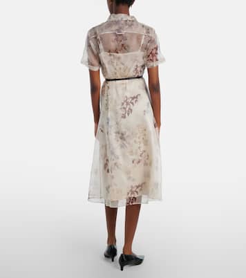 Abito midi Kiera in seta con stampa floreale | Altuzarra