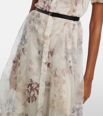 Abito midi Kiera in seta con stampa floreale | Altuzarra