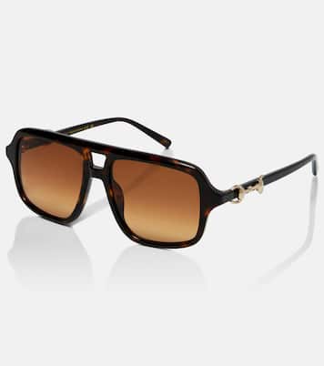 Horsebit aviator sunglasses | Gucci