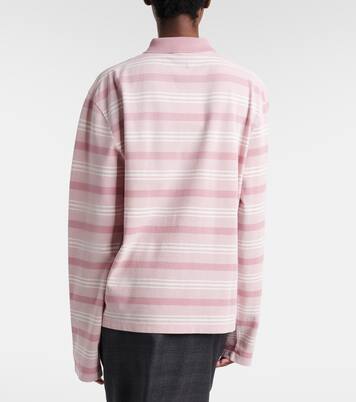Striped cotton piqué polo shirt | Prada