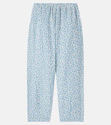 Bella leopard-print cotton pants | Cozmo