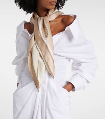 Foulard en soie à logo | Givenchy