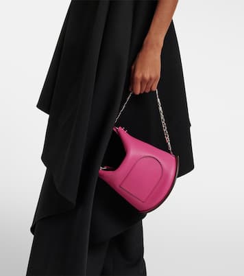 Schultertasche Pin Twist Medium aus Leder | Delvaux