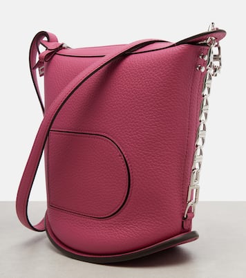 Schultertasche Pin Twist Medium aus Leder | Delvaux