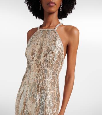 Sequined silk-blend gown | Elie Saab