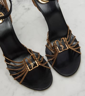 Sandalen Babylone 90 aus Leder | Saint Laurent