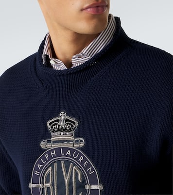 Pull en coton à broderie | Ralph Lauren Purple Label
