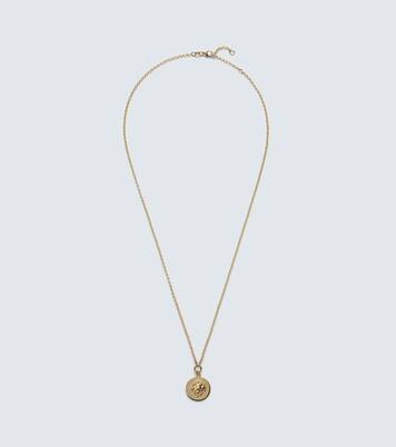 Strength Small 18kt gold pendant necklace with diamond | FoundRae