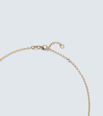 Strength Small 18kt gold pendant necklace with diamond | FoundRae