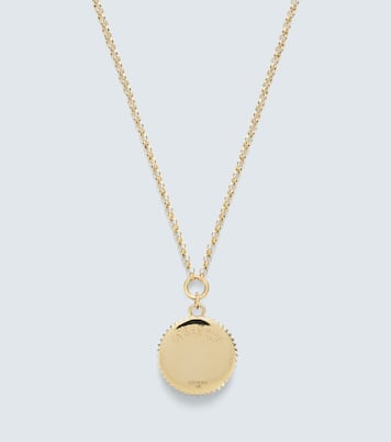 Strength Small 18kt gold pendant necklace with diamond | FoundRae