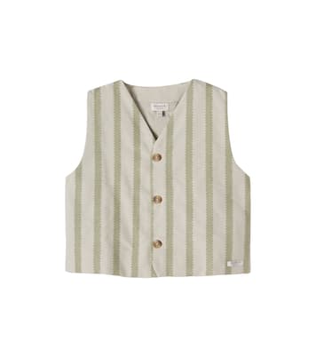 Gilet Shortan rayé en coton | Donsje
