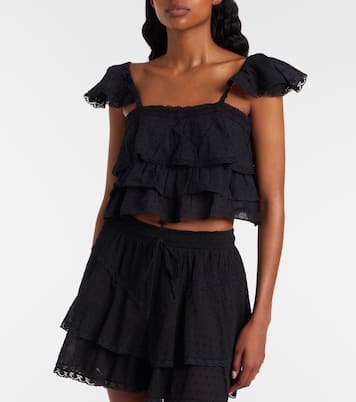 Cropped-Top Anya aus Baumwolle | Poupette St Barth