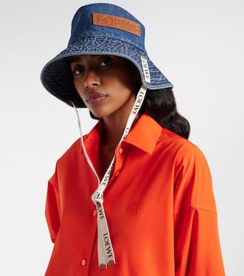 Paula's Ibiza logo denim bucket hat | Loewe