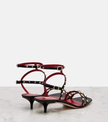 Rockstud leather slingback sandals | Valentino Garavani