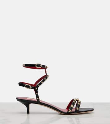 Rockstud leather slingback sandals | Valentino Garavani