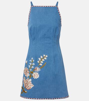 Chester floral denim minidress | Veronica Beard