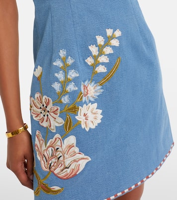 Chester floral denim minidress | Veronica Beard