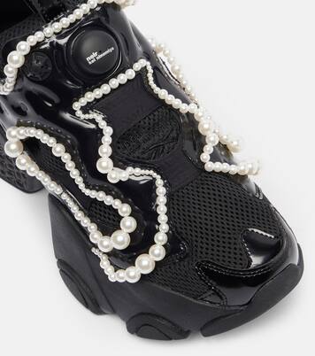 x Reebok embellished platform sneakers | Noir Kei Ninomiya