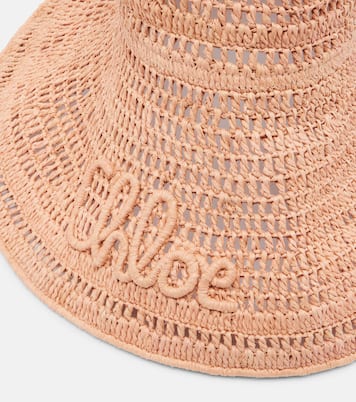 Sombrero de rafia con logo | Chloé