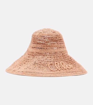 Sombrero de rafia con logo | Chloé