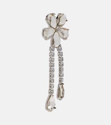 Crystal-embellished drop earrings | Self-Portrait