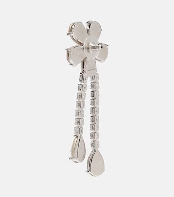 Crystal-embellished drop earrings | Self-Portrait