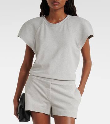 Bomber cotton-blend bodysuit | Norma Kamali