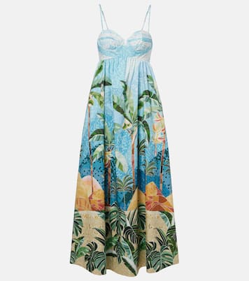 Rio Mosaic printed cotton midi dress | Farm Rio