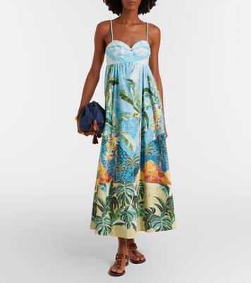 Rio Mosaic printed cotton midi dress | Farm Rio