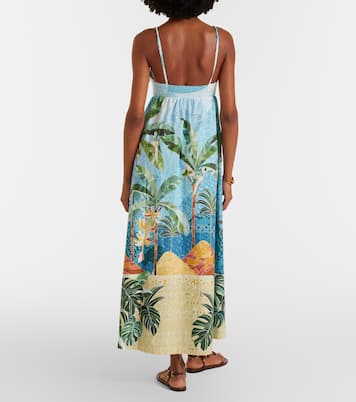 Rio Mosaic printed cotton midi dress | Farm Rio