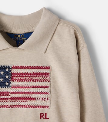 Intarsia cotton-blend polo sweater | Polo Ralph Lauren Kids