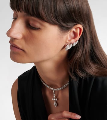 Y-Couture 18kt white gold earrings with diamonds | Yeprem