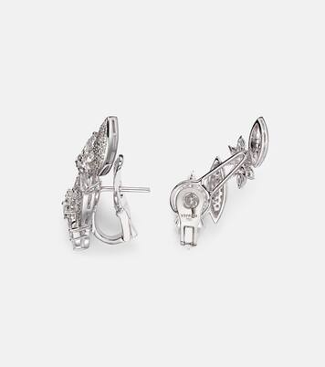 Y-Couture 18kt white gold earrings with diamonds | Yeprem