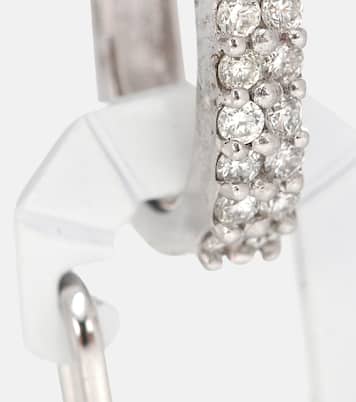 Chiara Small 18kt gold and silver single earring with diamonds | Eéra