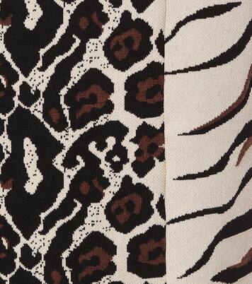 Animal-jacquard midi skirt | Stella McCartney