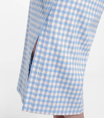 Lex gingham wool-blend pencil skirt | Altuzarra