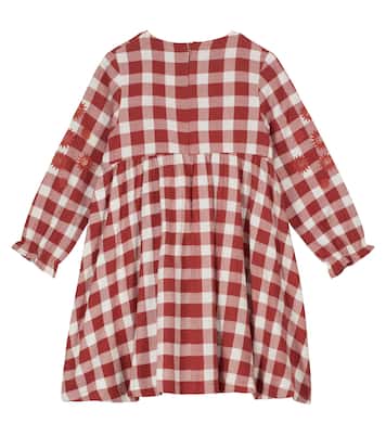 Robe brodée en coton à carreaux | Tartine et Chocolat