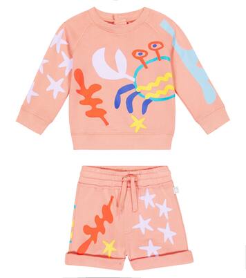 Baby cotton sweatshirt and shorts set | Stella McCartney Kids
