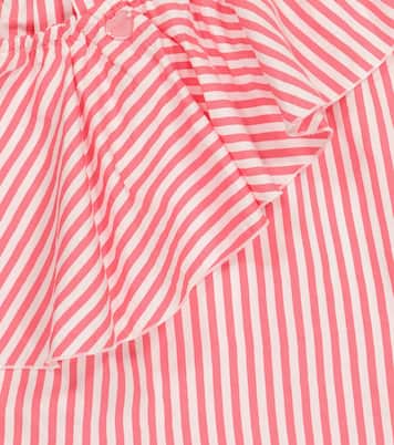 Striped ruffled top | Monnalisa
